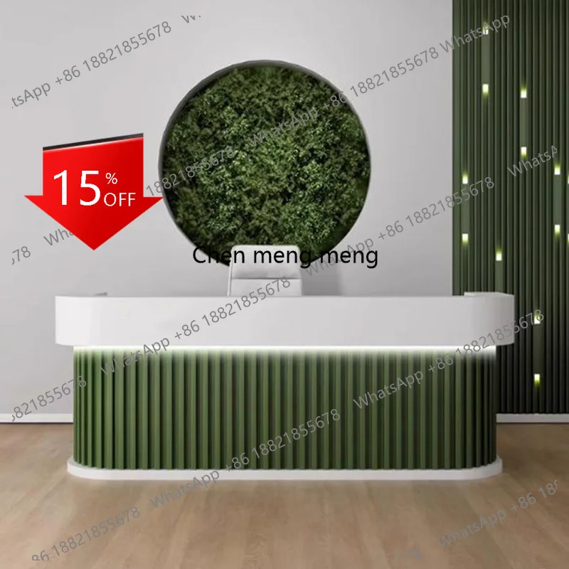 

Стойки ресепшн A139 для ресторанов, изогнутые угловые стойки с выдвижными ящиками, минималистичные стойки для салонов, коммерческая мебель для зон ожидания