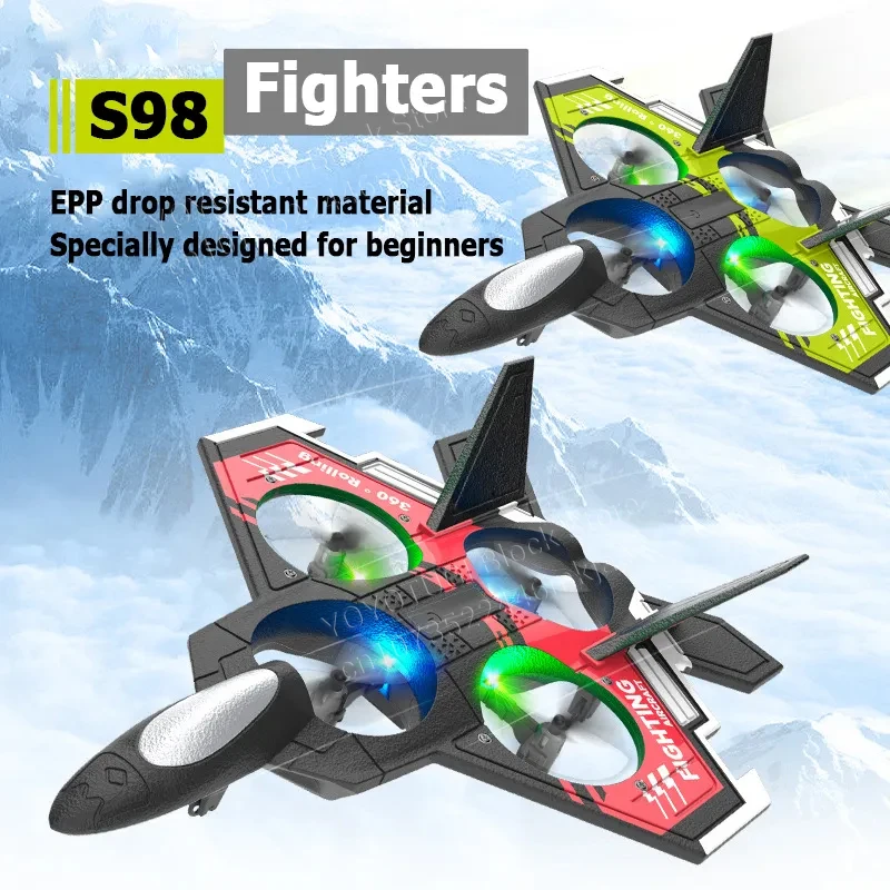 New S98 Radio-Controlled Aircraft 2.4G Gravity UAV Remote Control Fighter EPP Foam Glide Model Aircraft Children\'s Toy Gift