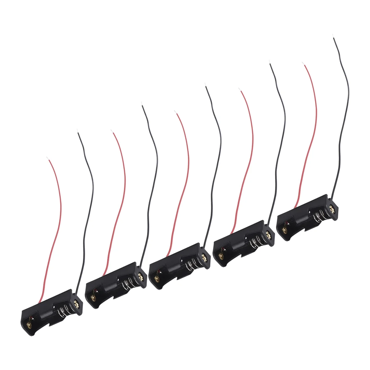 5PCS 1 23A A23 12V Portabatteria con clip di archiviazione Scatola porta cellulare con cavo