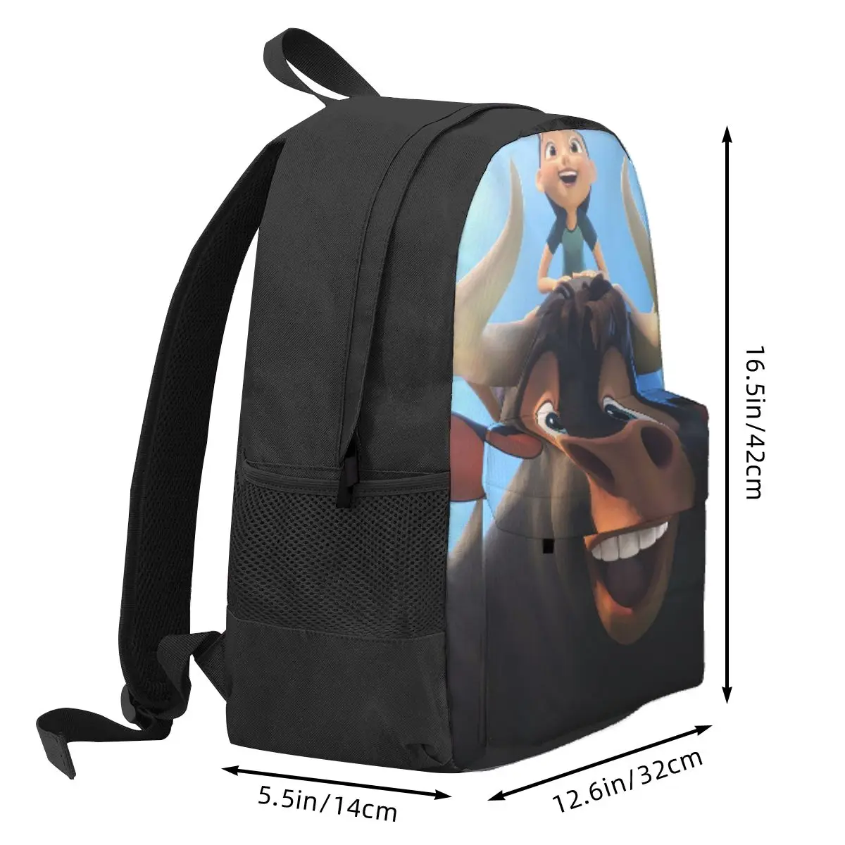Ferdinand Animated Short Films Backpack Daypack Large Capacity Boys Girls BookBag School Bag Shoulder Bags for Men Women