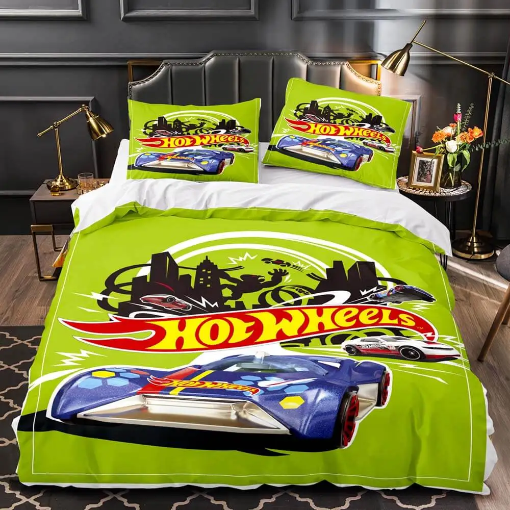 Monster Truck Hot Wheel 3D Printed Duvet Cover Pillowcase Bedding Set Twin Full Queen King Size for Bedroom Decor