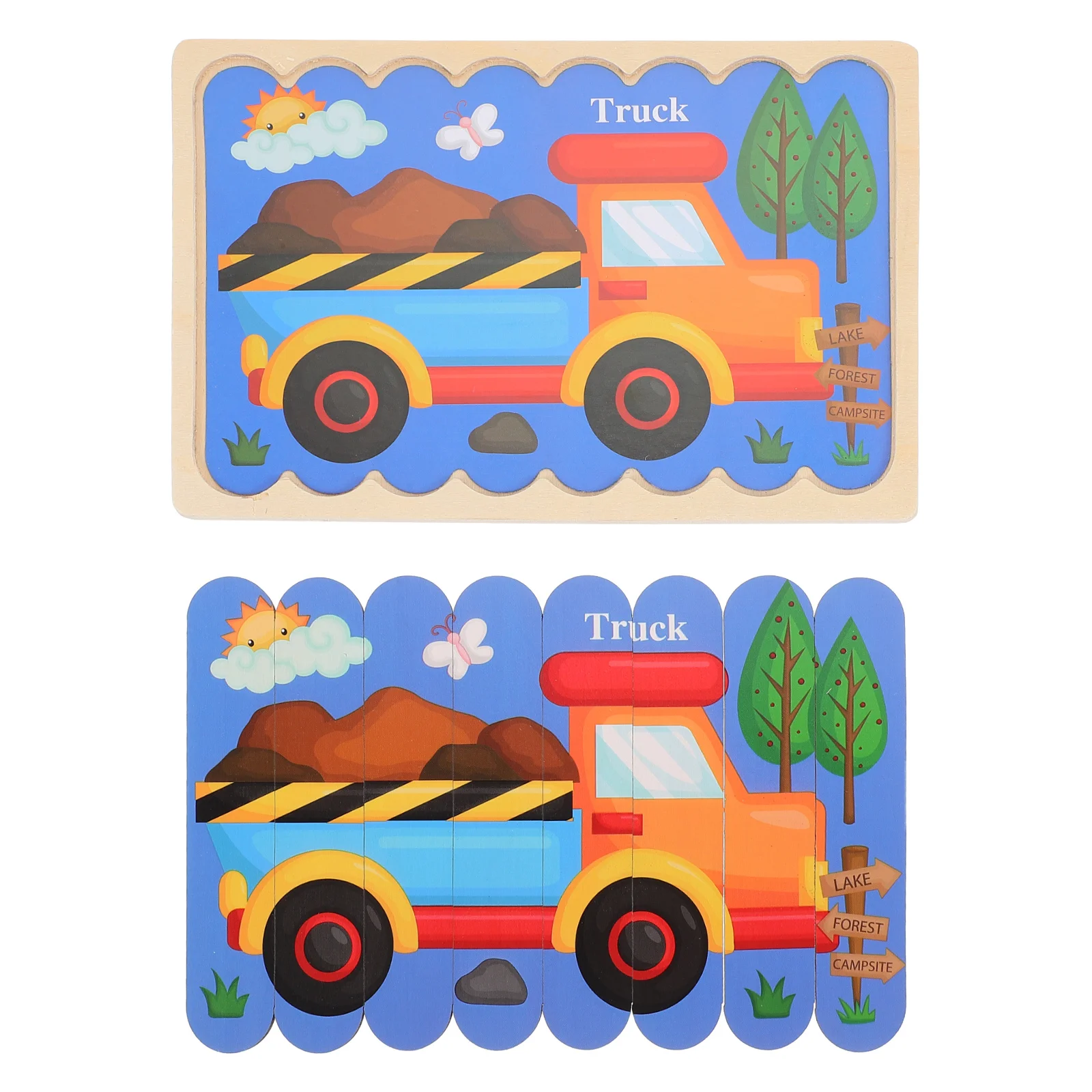 1 Set Wooden Educational Matching Plaything Fine Motor Skills Cognitive Learning Game For Children