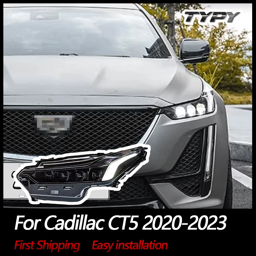 

TYPY Car Lights For Cadillac CT5 Headlight 2020-2023 LED Projetor head Lamp Daytime Running Light Automotive Accessories