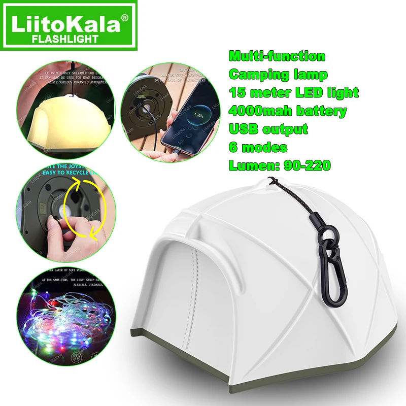 LiitoKala LF-786 work light LF-2305 903 white laser flashlight+Lii-50A 26650 5000mAh battery，LF-505 808 818 Camping light 18650