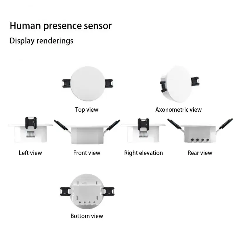 Tuya Smart ZigBee 3.0 Human Presence Detector Radar Detection Sensor Photometric Smart Life Ceiling PIR Hub Alexa Google Home