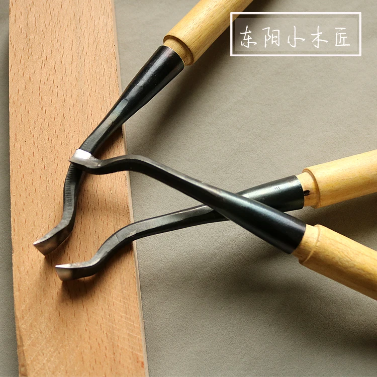 Graver Wood Carving Tool Handmade Wood Carving Elbow Right Angle Garden Chisel Circular Knife Digging Plate Tool wood chisel set