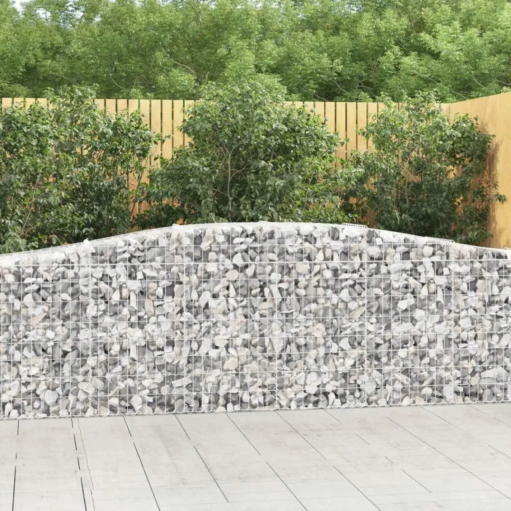 Galvanized Iron Arched Gabion Basket 157.5x19.7x31.5/39.4 for Landscaping & Garden Design