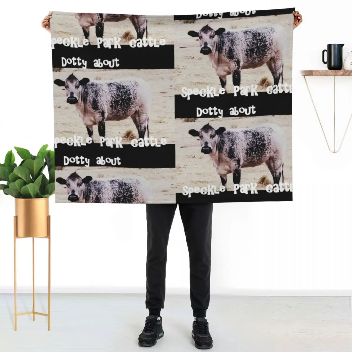 SPECKLE PARK CATTLE PROMOTIONAL, DOTTY ABOUT Throw Blanket Summer bed plaid Furrys blankets and throws blankets ands Blankets