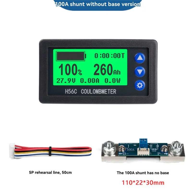 

GYTB-High-Precision Lithium Battery Coulomb Tester 100A Voltmeter Ammeter Without Base