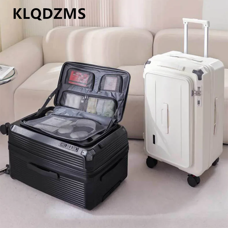 KLQDZMS حقيبة عالية الجودة ABS + PC صندوق الصعود 20 "24" 26 "28 بوصة سعة كبيرة حقيبة تروللي بعجلات مع عجلات المتداول الأمتعة #3