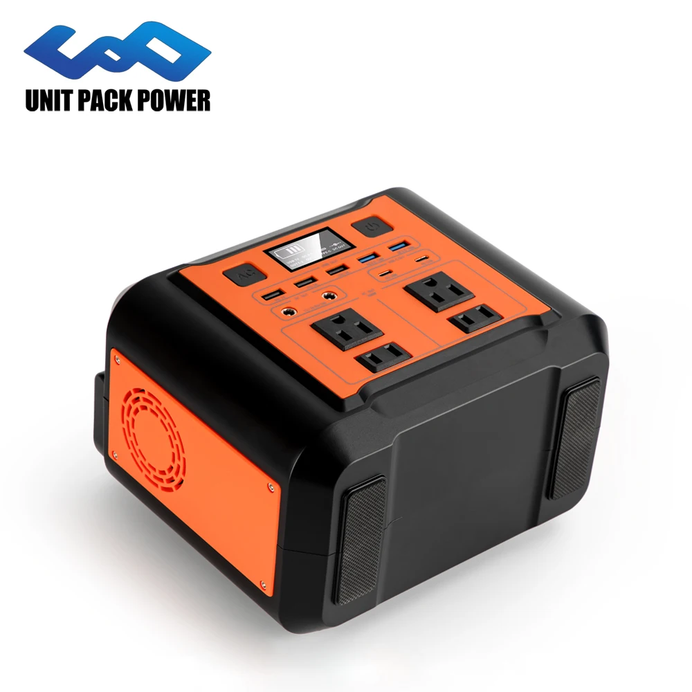 Portable Power Bank Lithium Battery Solar Generator Outdoor Power Station 300W 3.7V 80Ah 296Wh With 100W Solar Panel