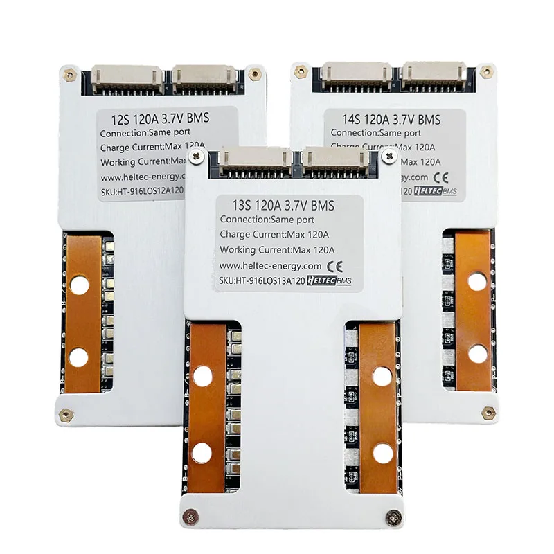10S 12S 13S 14S 16S 36V BMS 48V 60V 120A BMS الثلاثي بطارية ليثيوم لوح حماية البطارية مع شحن متوازن