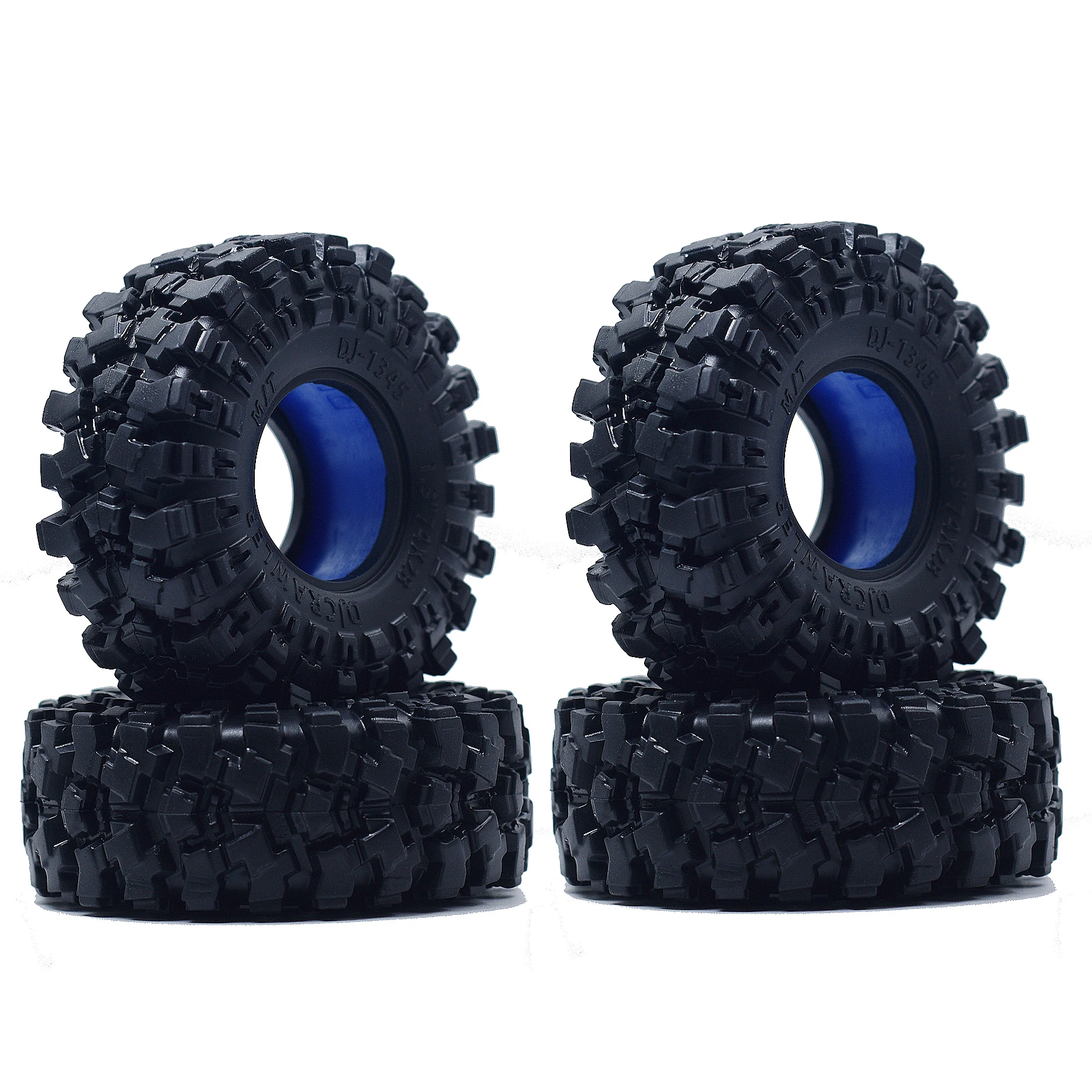 

Super 1.3 Inch Large Soft Tire 74 * 28mm Muddy Swamp Tire for TRX4M 1/18 1/24 Axial SCX24 AX24 FCX24, Come with Silicone inserts