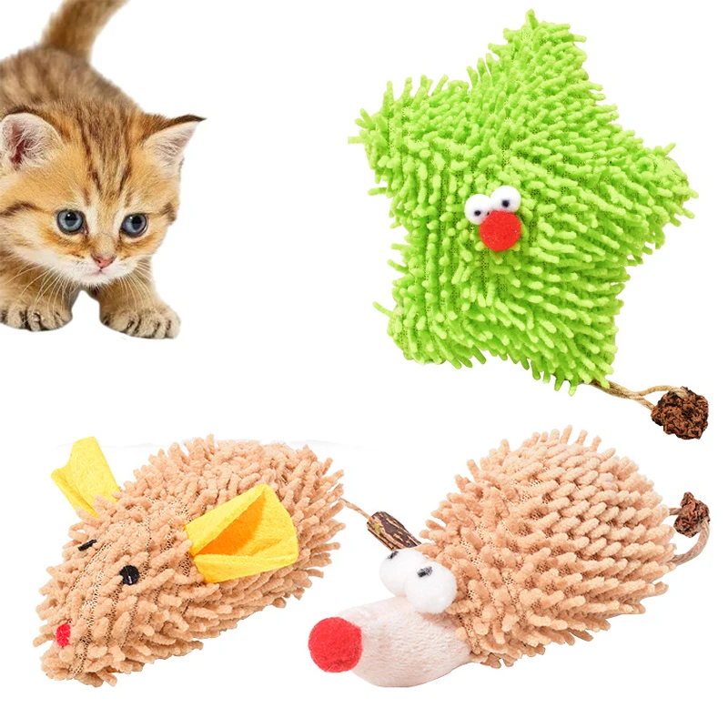 Brinquedo interativo do mordida do animal de estimação do brinquedo do gato de pelúcia, gato catnip mascar brinquedo dentes moagem brinquedo de pelúcia suprimentos para animais de estimação