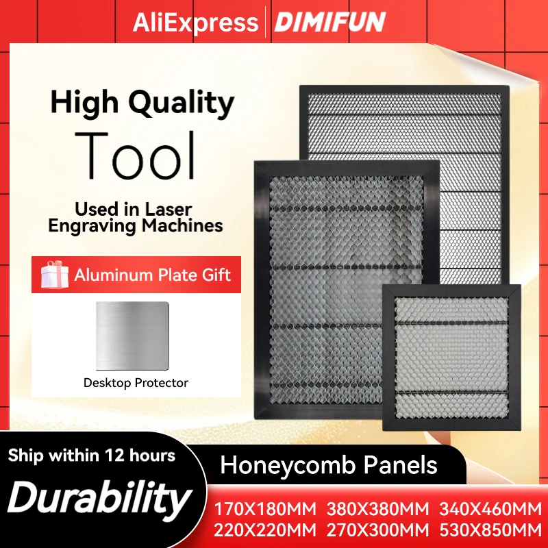 

High-quality universal laser engraving honeycomb worktable (17x18cm/27x30cm/22x22cm/34x46cm/38x38cm/53x85cm)