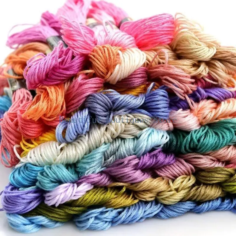 U4LF Colorfast Stitching Thread Embroidery Floss voor creatieve borduurprojecten