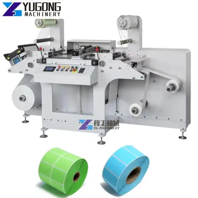 Full Auto Die Cutter Intermittent Rotary Die Cutting Machine with Slitting Intermittent Die Cutting Machine Rewinding