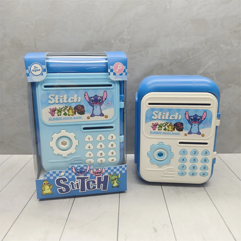 صندوق نقود ديزني ستيتش - بنك ليلو آند ستيتش بيجي مع قفل، هدية عيد ميلاد لطيفة على شكل جرة توفير كائن فضائي