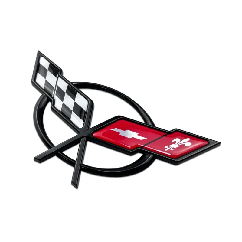 Emblema 3D ABS para Chevrolet Corvette C5 C6 C7 C8, Adhesivo de Repuesto para Maletero Trasero y Capó Delantero, Decoración Exterior