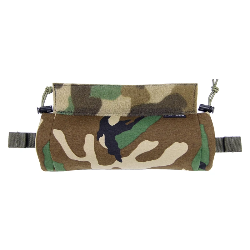 Bolsas de placa de Raiders tácticos, cilindro trasero, lengüeta lateral, rollo de arrastre, bolsa médica WL M81 Woodland TR129