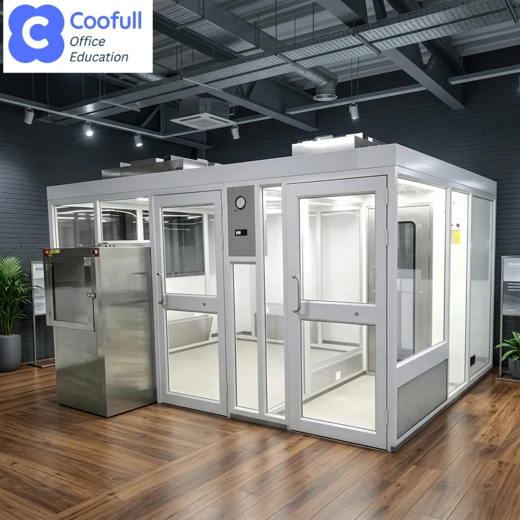 COOFULL Modular Cleanroom System Easy Installation Quick Assembly Prefabricated Panels HEPA Filtration for GMP Food Lab
