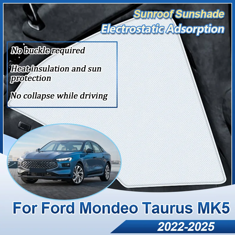 For Ford Mondeo Taurus Mk5 2025 Accessories 2022 2023 2024 Car Electrostatic Adsorption Sunshade Heat Shield Skylight Auto Parts