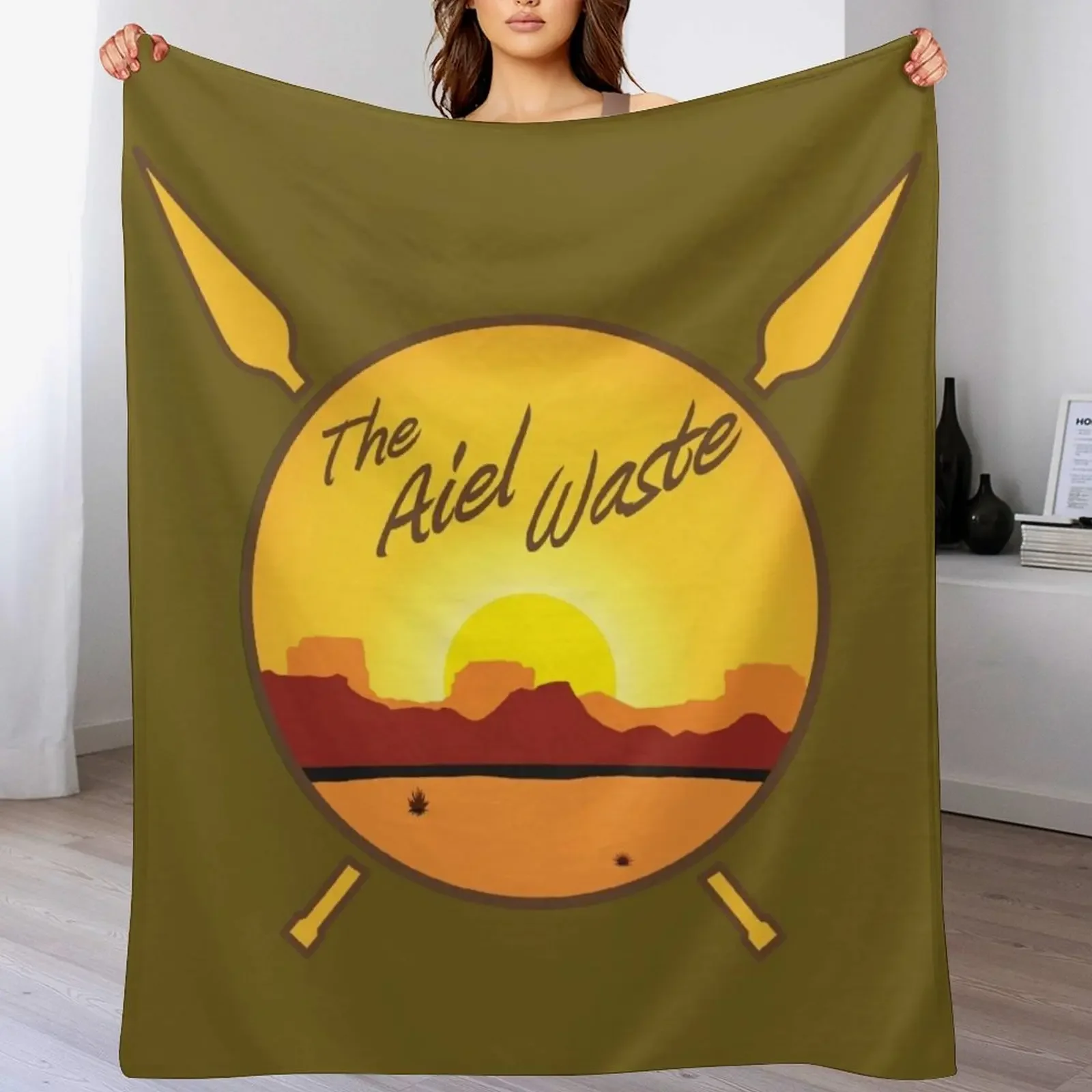 

The Aiel Waste Circle w/Spears Throw Blanket Breathable Lightweight Blanket for Adults Kids