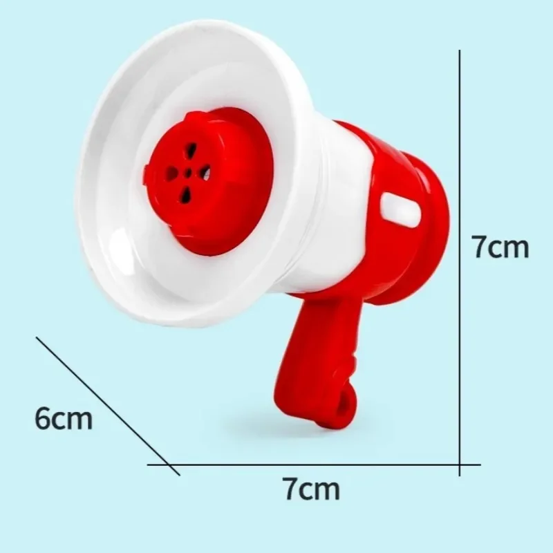 1-10PCS Mini Recording Trumpet Toys Funny Compulsion Keychain Children Decompression Toys Schoolbag Pendant Birthday Gift