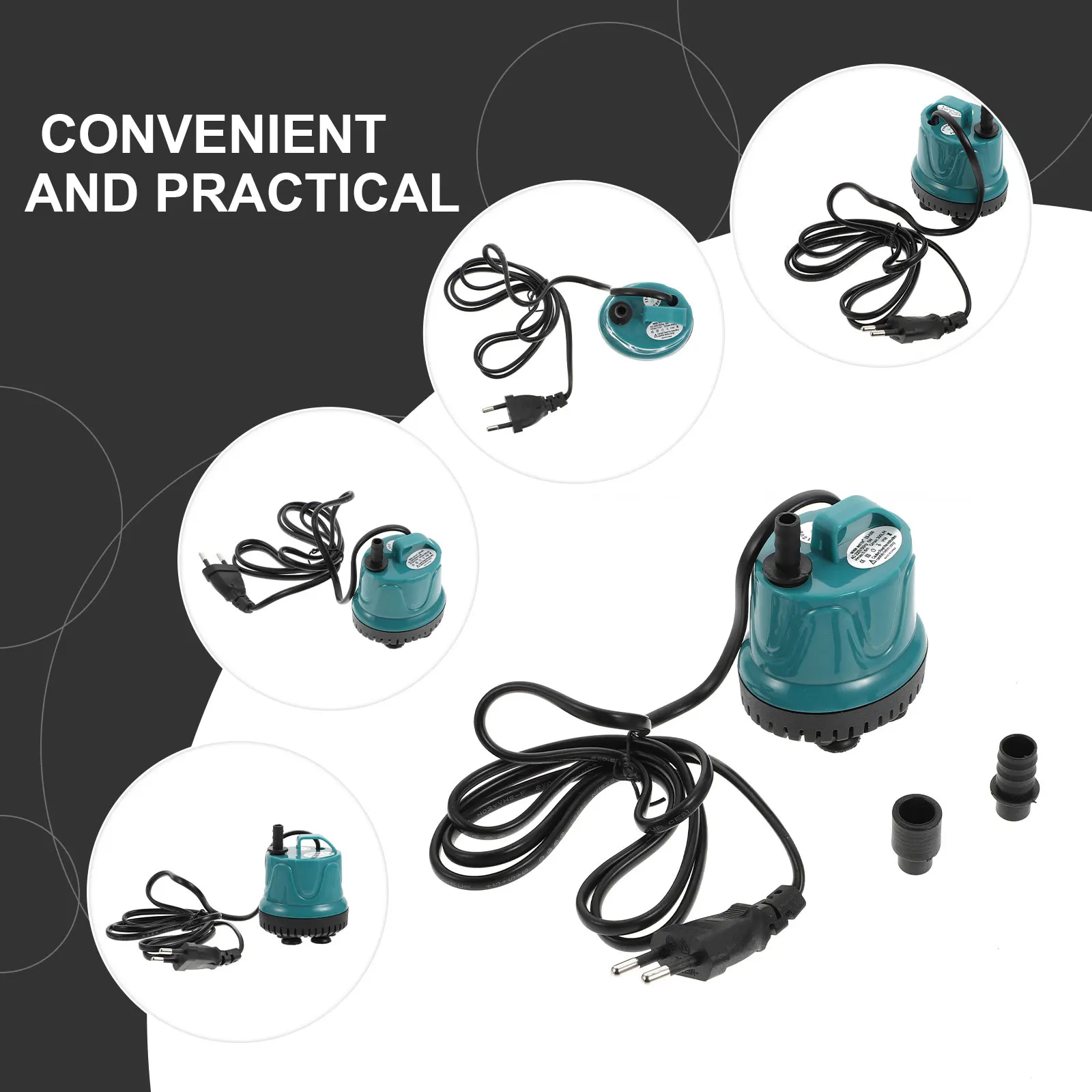 

Fish Tank Water Pump Aquarium Cleaning Device Circulation Waterfall Mute Fecal Suction Supplies Pond Fountain Hydroponic System