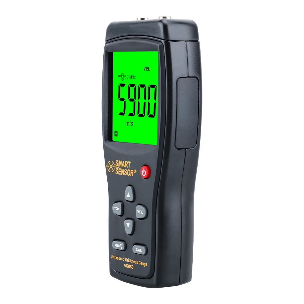 Ultrasonic Thickness Gauge Tester Sound Velocity Meter 1.2 to 220MM For Metal Steel Aluminium Plate plastic / ceramic / glass