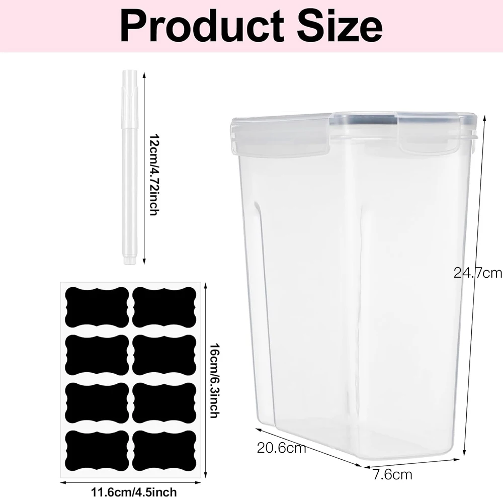 Large Filament Storage Box with Lids 3D Printer Dryer Clear Box Portable Storage with Label for 3D Printing Filaments Sealing