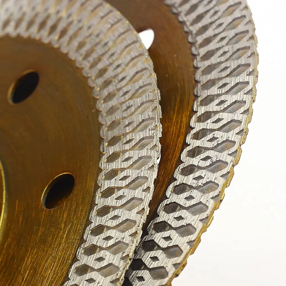 화강암, 대리석, 세라믹용 5피스 초박형 다이아몬드 타일 블레이드 세트 - 4.5인치