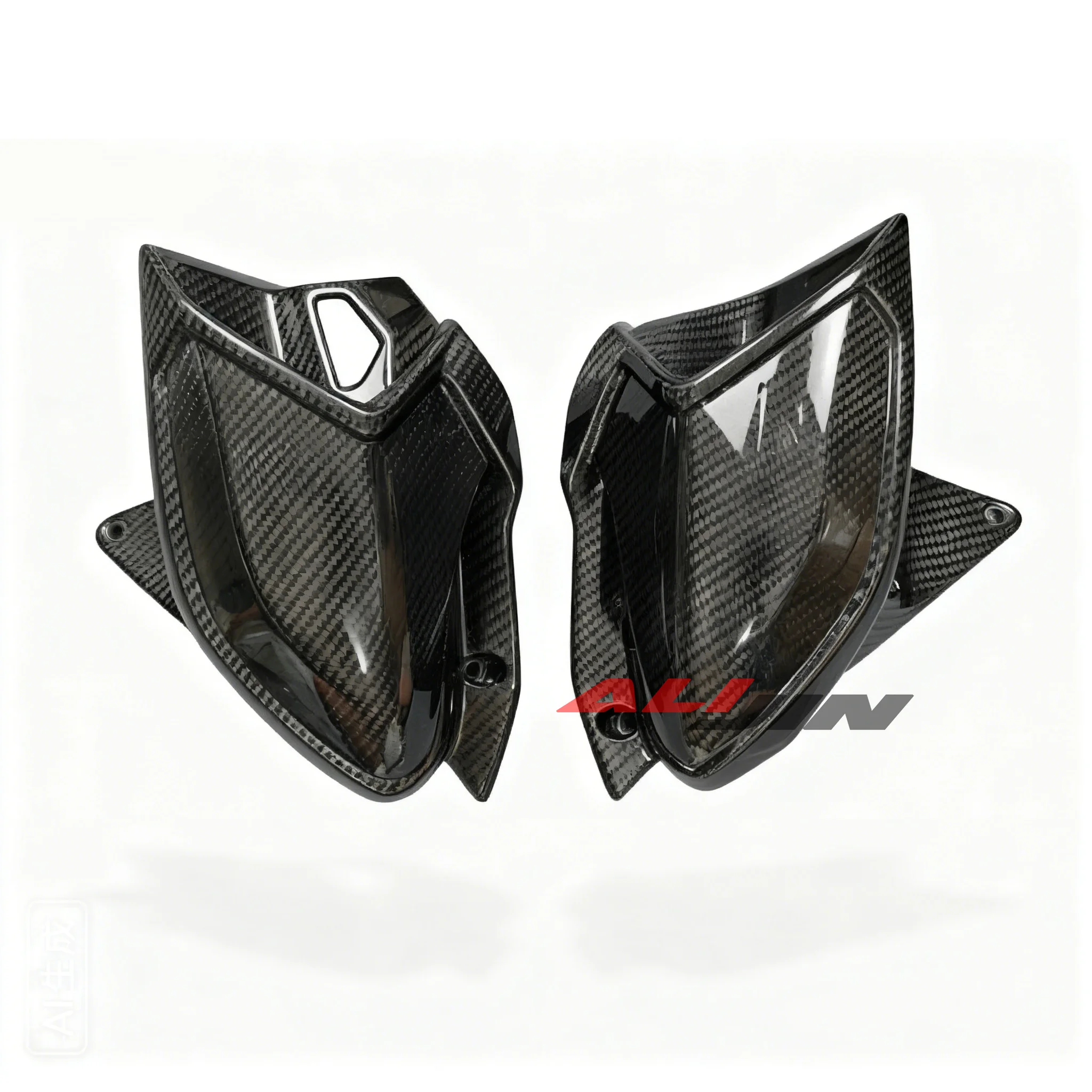 

100% Real Carbon fiber For KAWASAKI Z900 2025 2026 Motorcycle Side Radiator Air Duct Fairing Cover Panel Cowling Accessories
