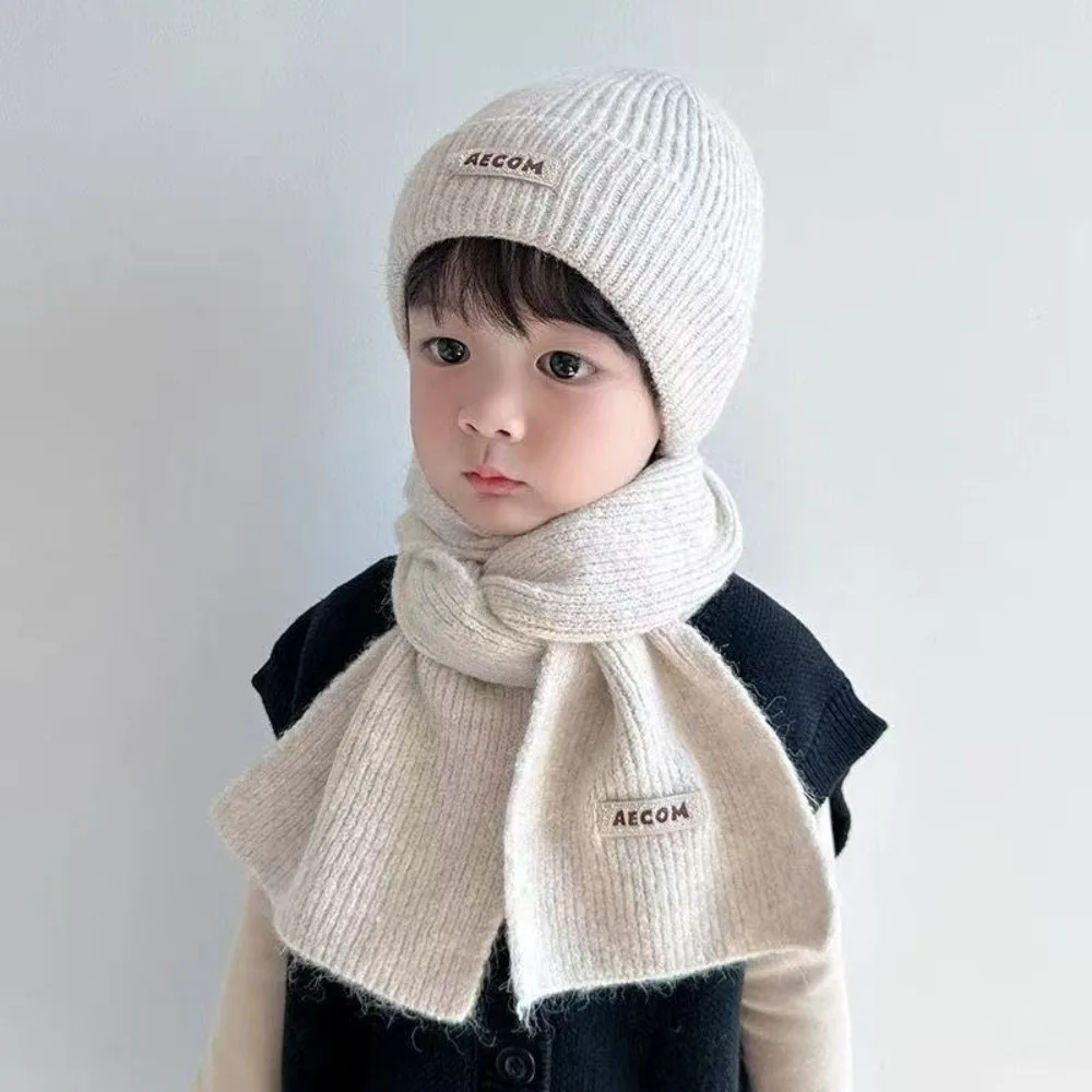 

New Warm Scarf Hat Set Windproof Coldproof Neck Warmer Beanie Hat Outdoor Sports