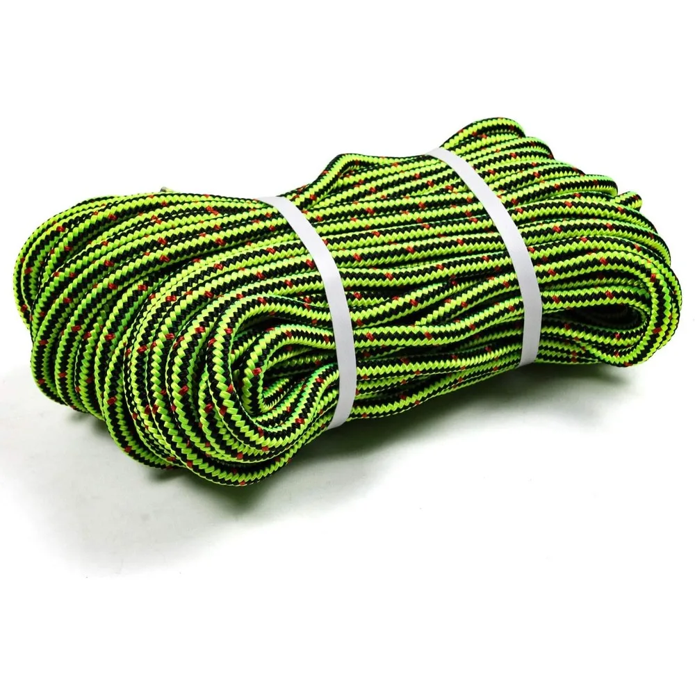 

Веревка для скалолазания CQ16 Strand Arborist, устойчивая к ультрафиолетовому излучению и атмосферным воздействиям, двойная плетеная веревка для лодки 1/2 дюйма от 150 дюймов, черная с зеленым