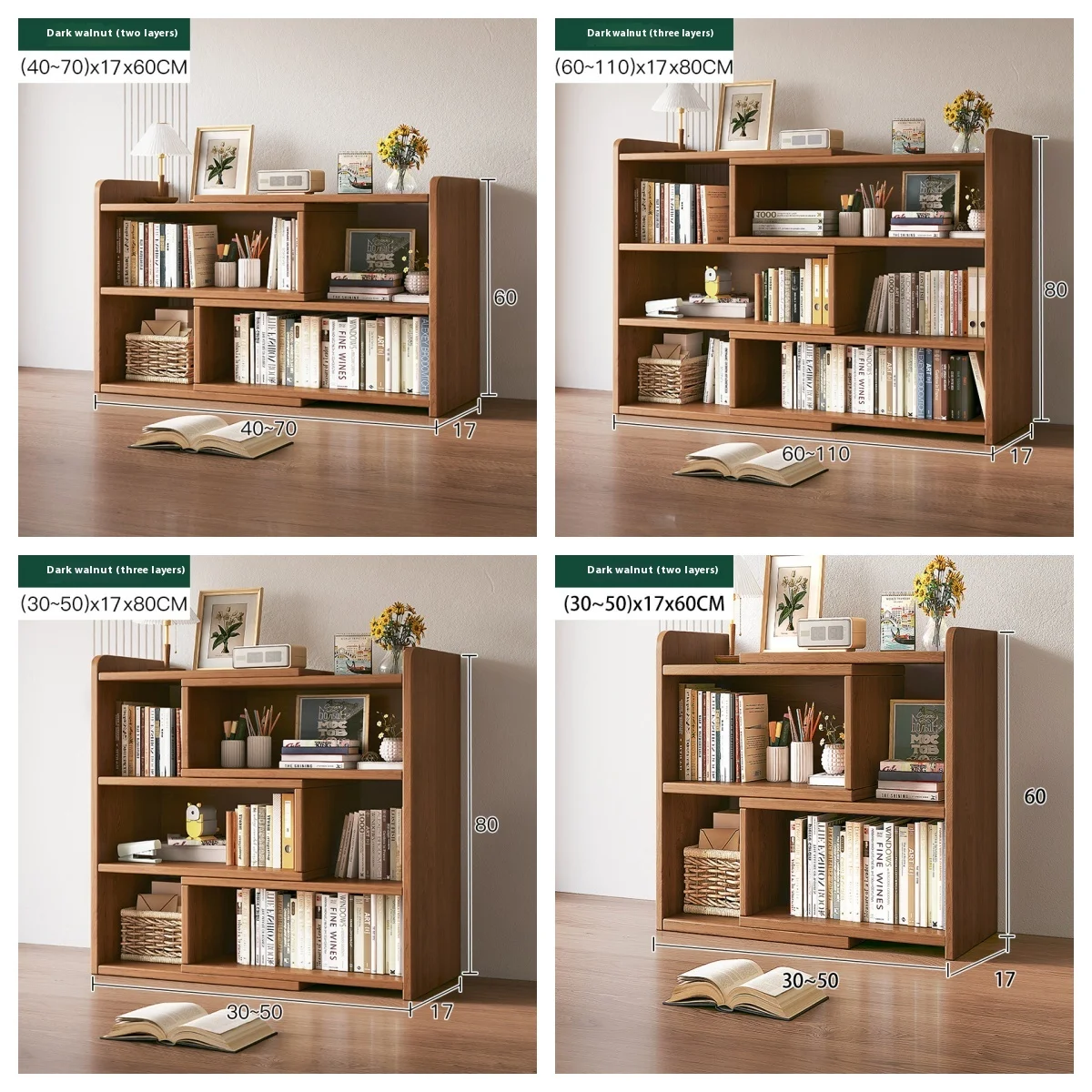 High quality wooden office desktop storage shelf multi-layer storage cabinet office  cabinet students book shelf bookcase