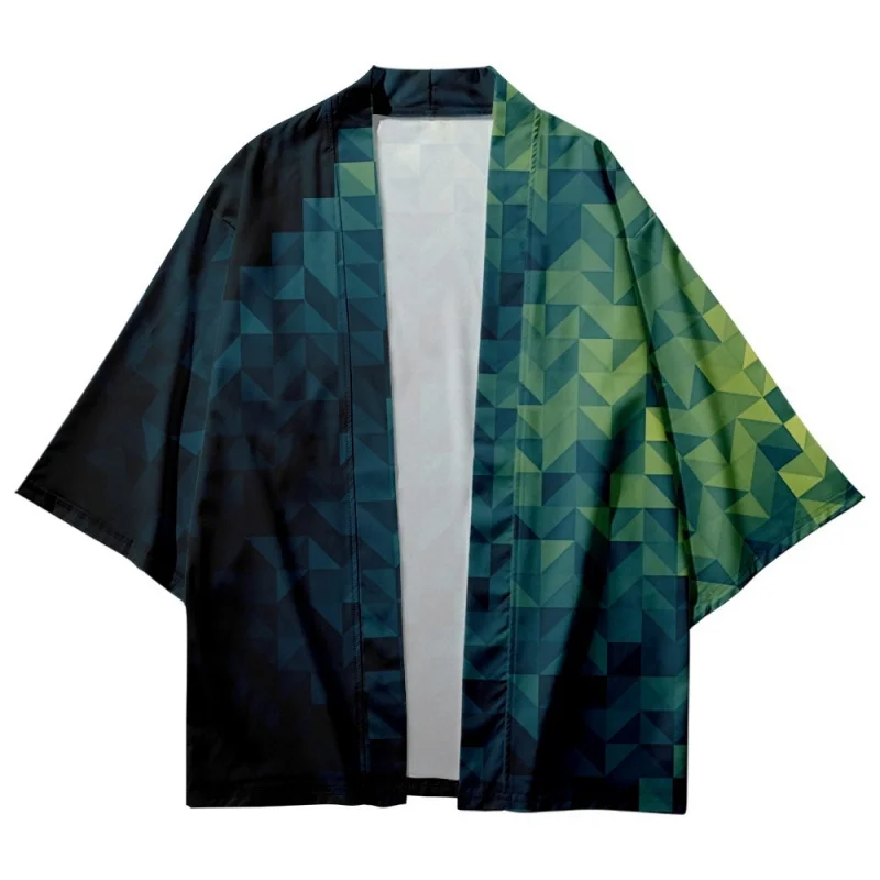 Japanese Style Retro Improved Hanfu Haori Robe Chinese Style3DPrinted Kimono Cardigan Sun Protective Clothes Coat Tide