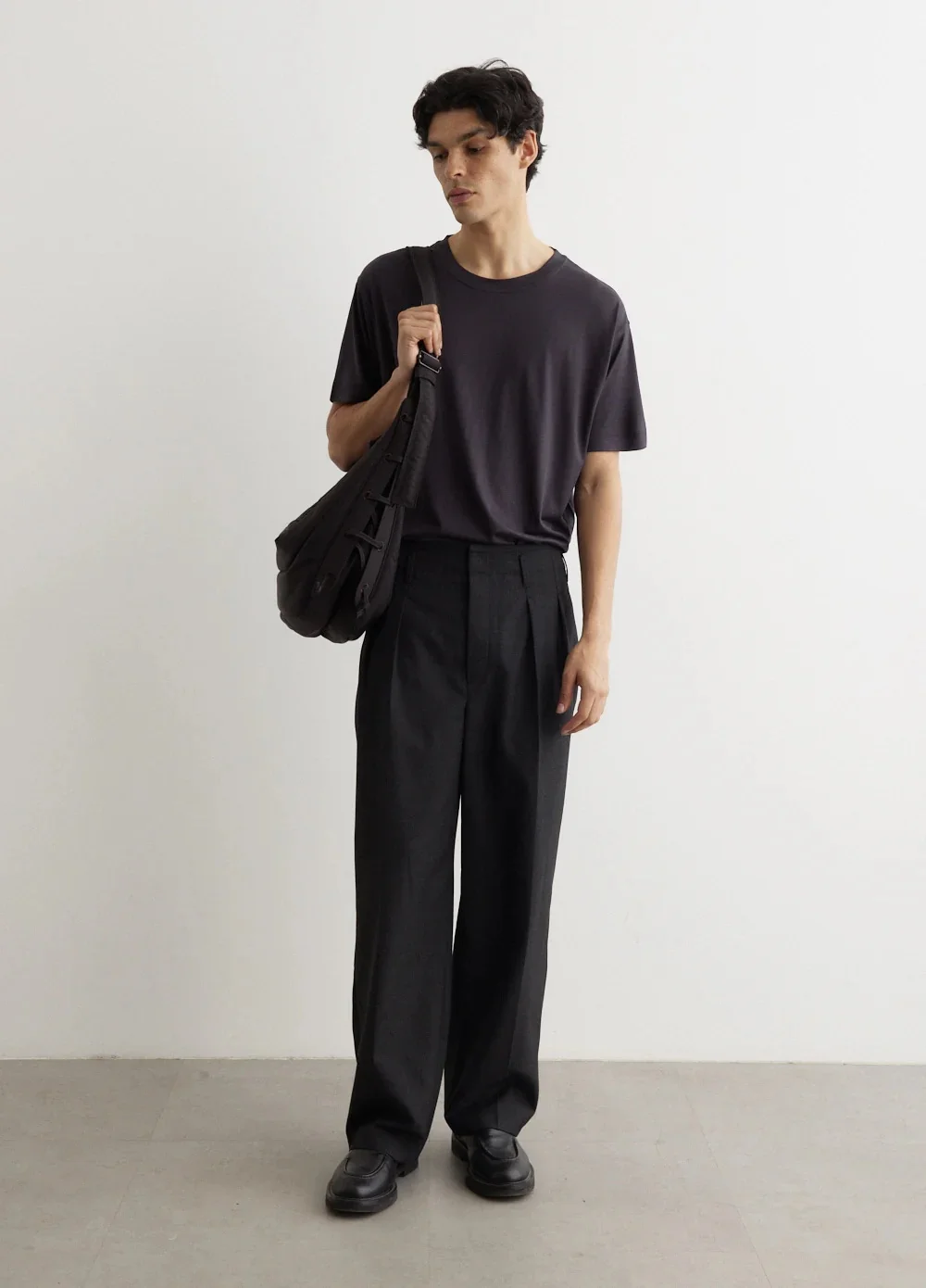 

Lem*aire Sle Casual Wool Blend Fabric Mixture Long Pants Faion Urban Busin Leisure Teenagers Spring Season Polyester Wool