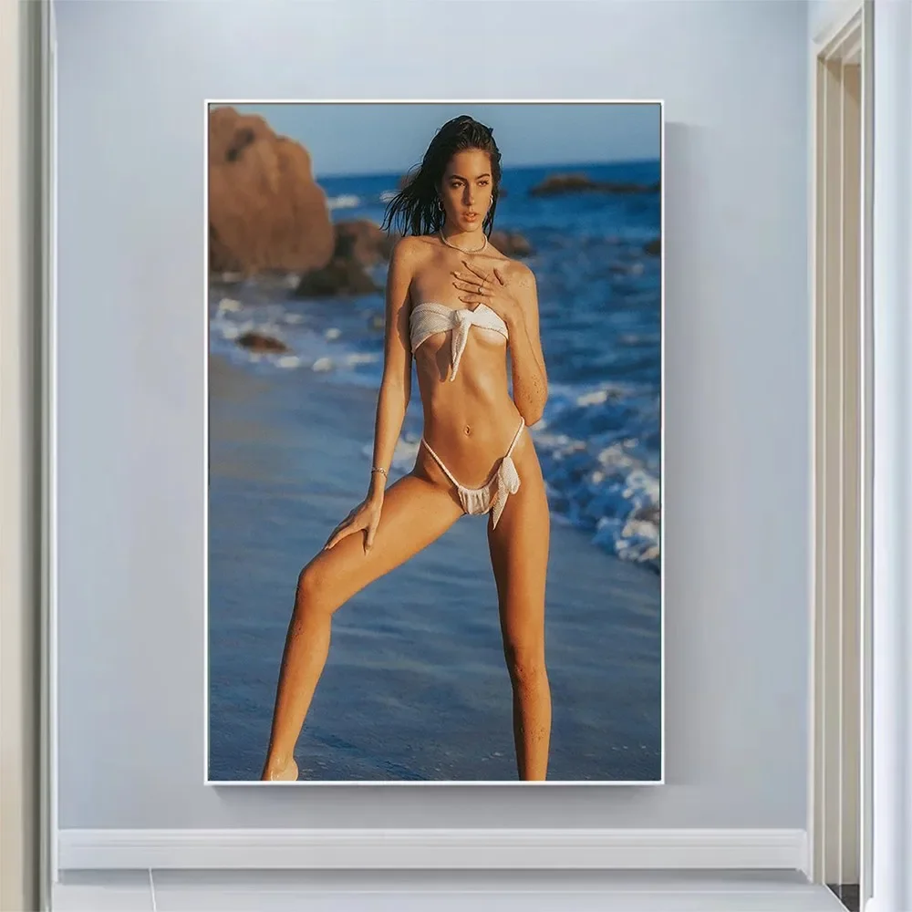 ملصق حائط من القماش الحريري إيما سميث هدية تزيين المنزل الفنية