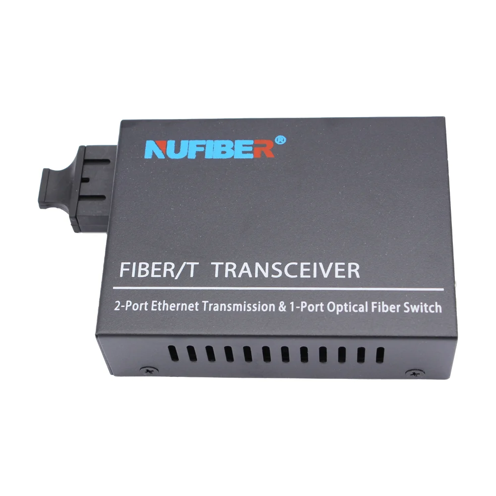New Product Ethernet Switch 2*10/100/1000M RJ45 Port to 1*1000M Fiber SC Port Dual Fiber SM 20km Fiber Network Switch