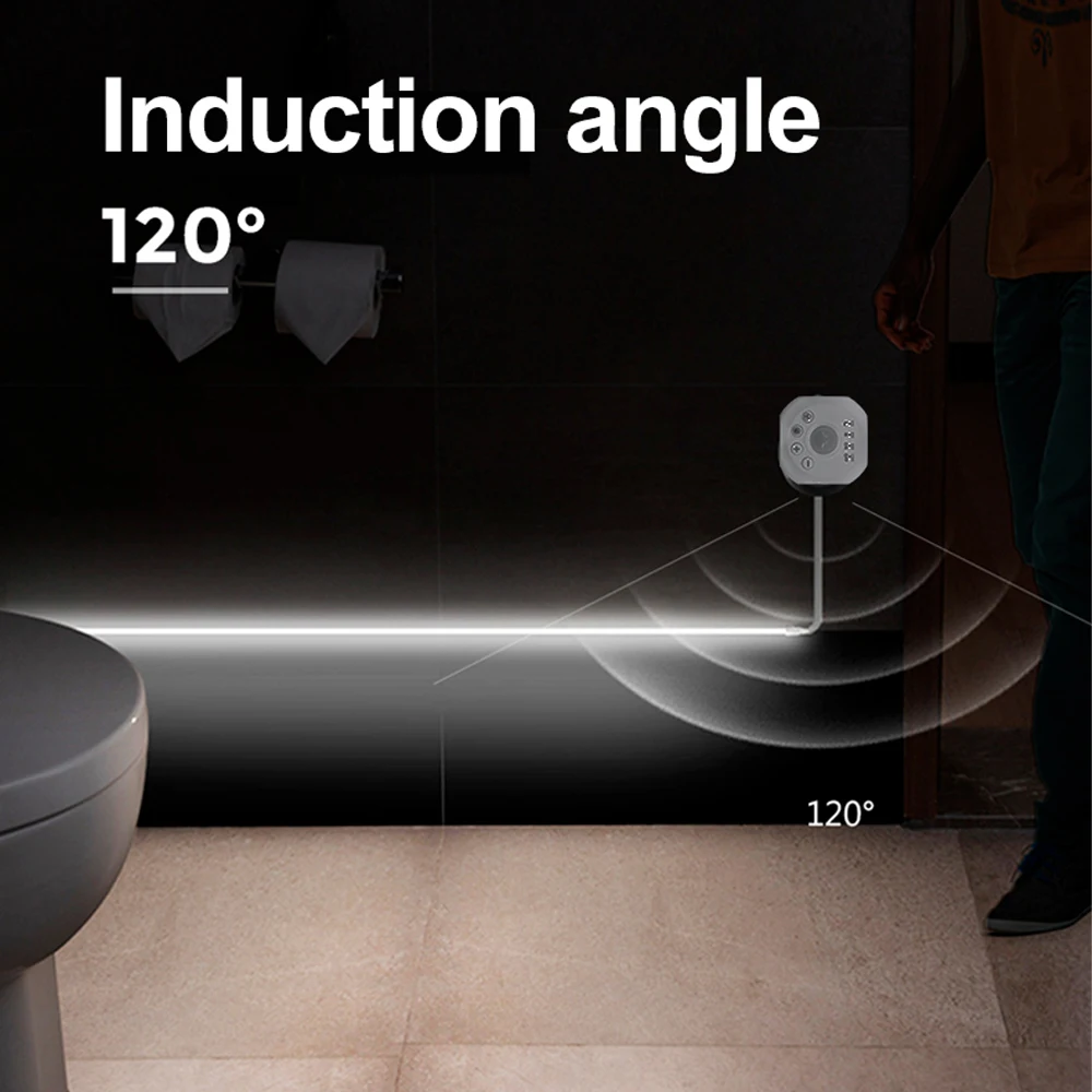 10 متر 20 متر تشغيل المياه المتدفقة LED قطاع PIR محس حركة 24 فولت 2835 الحصان سباق ضوء بكسل مرنة الخطي مصباح عكس الضوء الموقت