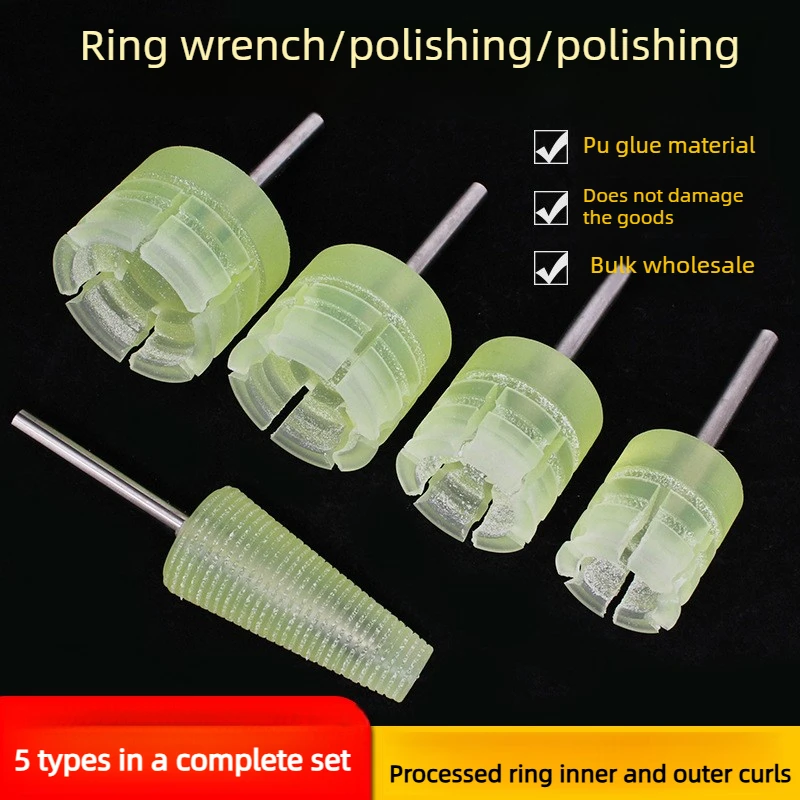 

PU Ring Mandrel Holder, Adjustable Cone Ring Clamp for Inner & Outer Polishing, Thumb Ring Buffing Fixing Tool