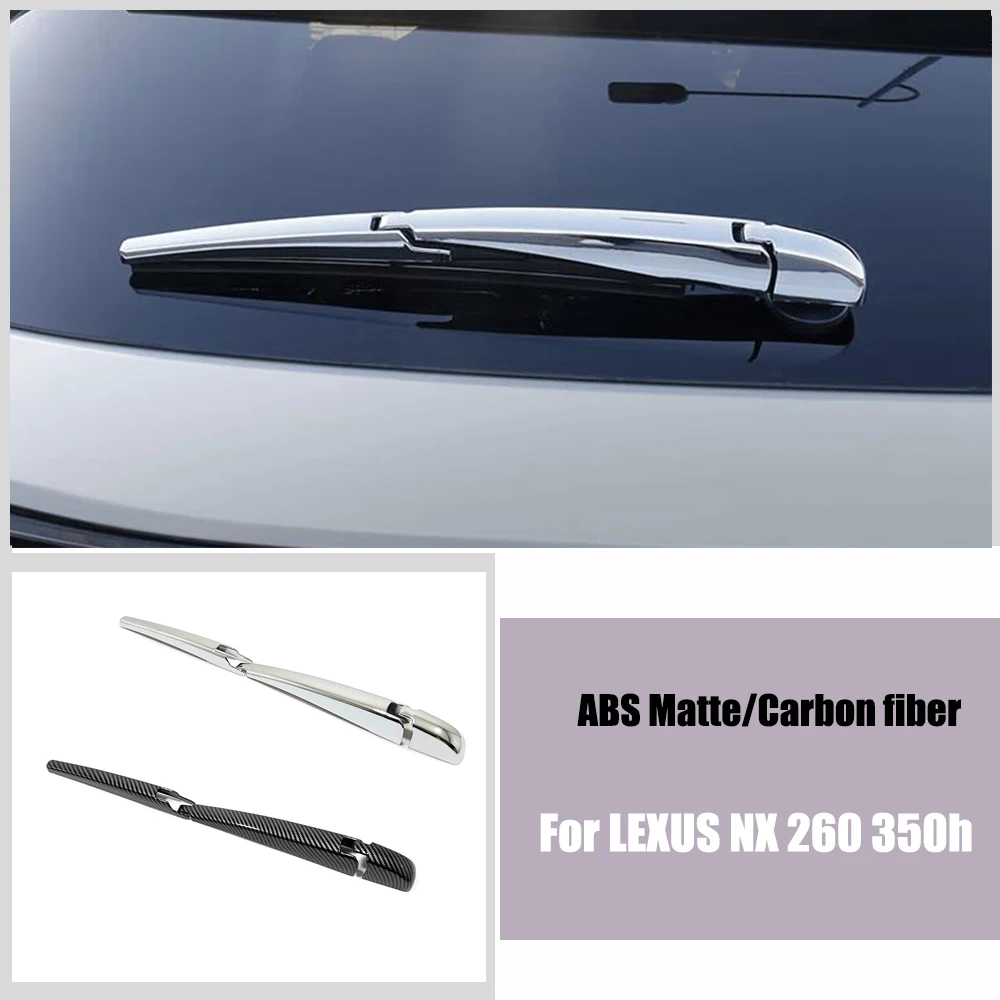 For LEXUS NX 260 350h NX260 NX350h 2022 2023 ABS Chrome Car Rear Window Windshield Wiper Arm Blade frame Cover Trim Accessories