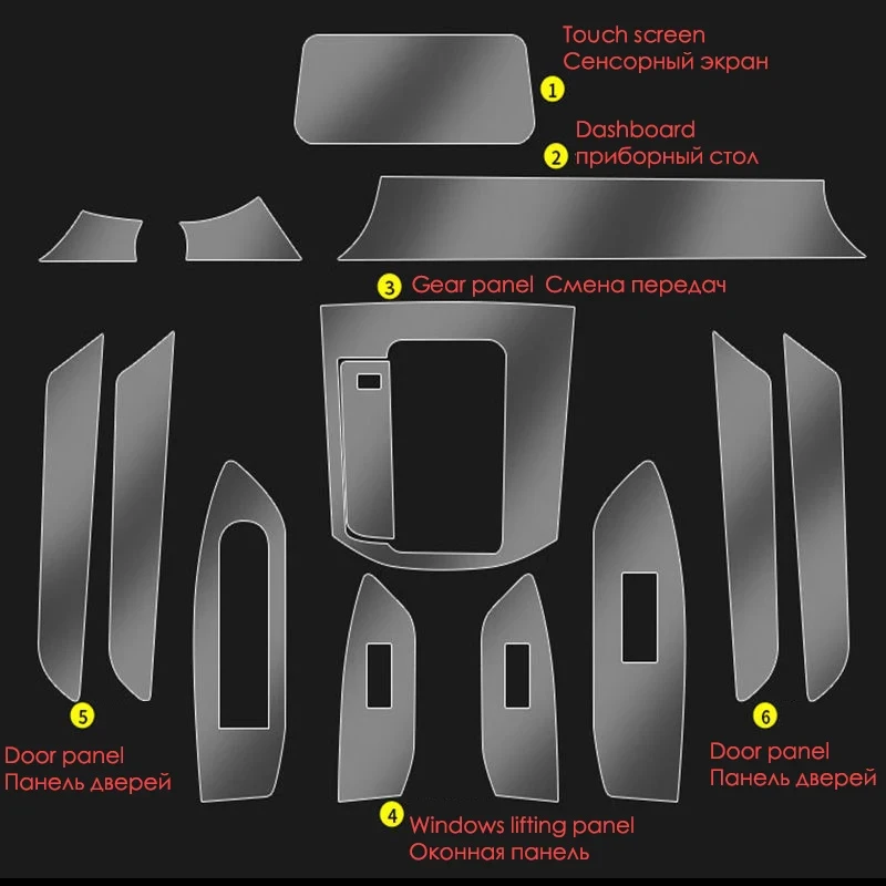 

Наклейка для Mazda CX5 CX-5 2017-2023, защита из ТПУ, центральное управление, навигация, сенсорный экран, пленка для приборной панели, автомобильные аксессуары