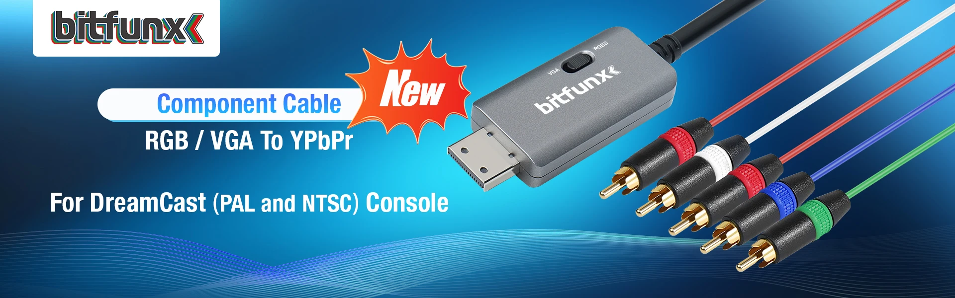 Bitfunx Ersatz Kunststoffs chale durchscheinende Hülle für Sega Dreamcast DC Retro Videospiel konsole transparente Boxen – Detail 1