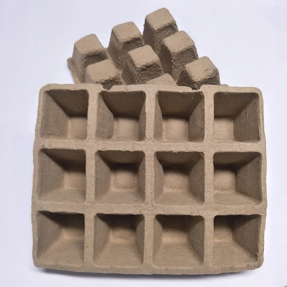 

40pcs Seedling Tray Plant Label Set Growing Trays Nursery Sprouter Eco Friendly Biodegradable Well Ventilated Water Saving