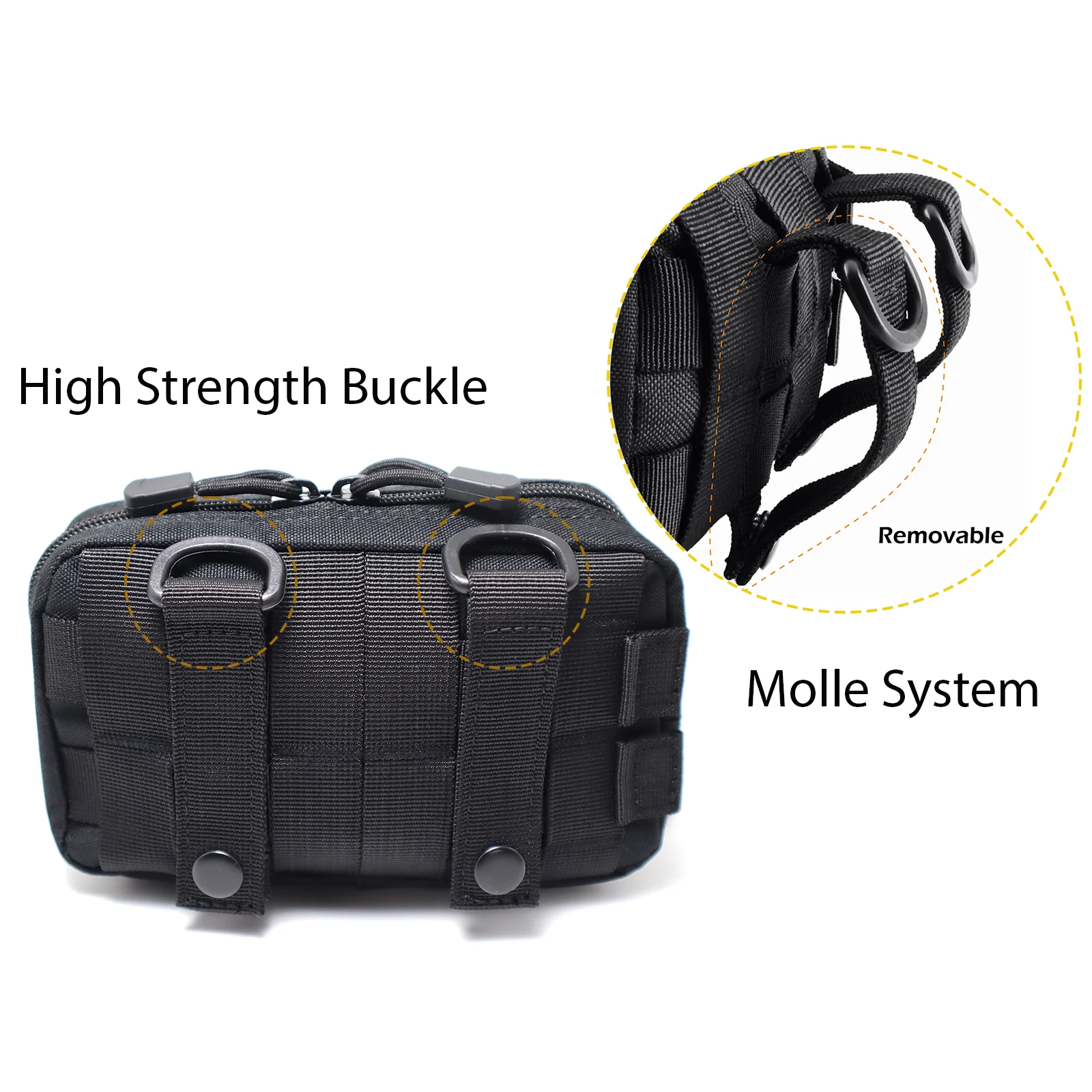 Тактическая горизонтальная сумка администратора Molle, компактная сумка для инструментов EDC 1000D