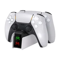 Para cargador de controlador PS5, estación de carga DualSense, soporte de cargador de base de carga Dual para controlador de juego inalámbrico PlayStation5
