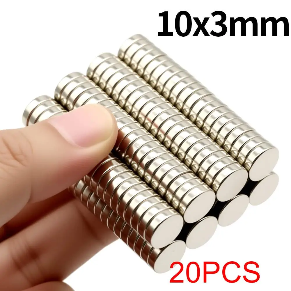 10 x 3 mm superstarker Neodym-Magnet N35 NdfeB Permanentmagnet imanes Runde leistungsstarke Magnete Kühlschrankmagnet