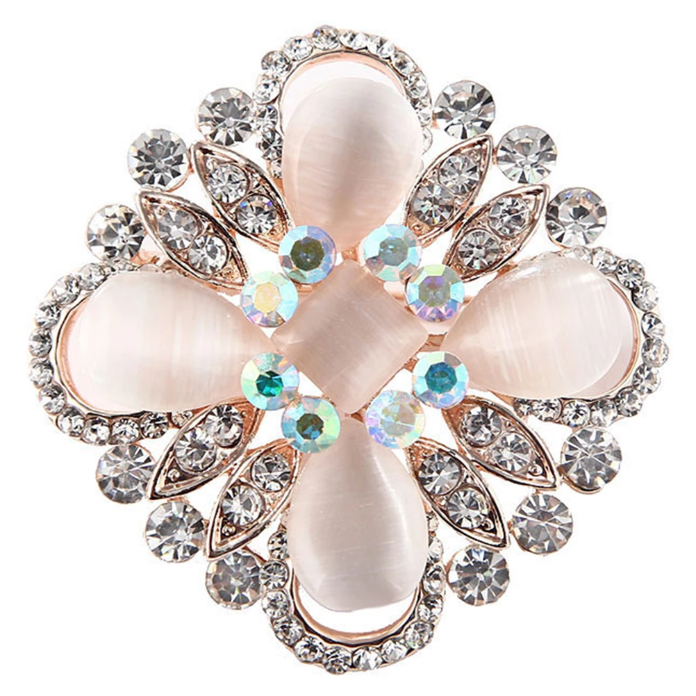 Spilla occhio di gatto Maglione Spille con strass per donna Spilla Costume da donna Gioielli Elegante bouquet da sposa